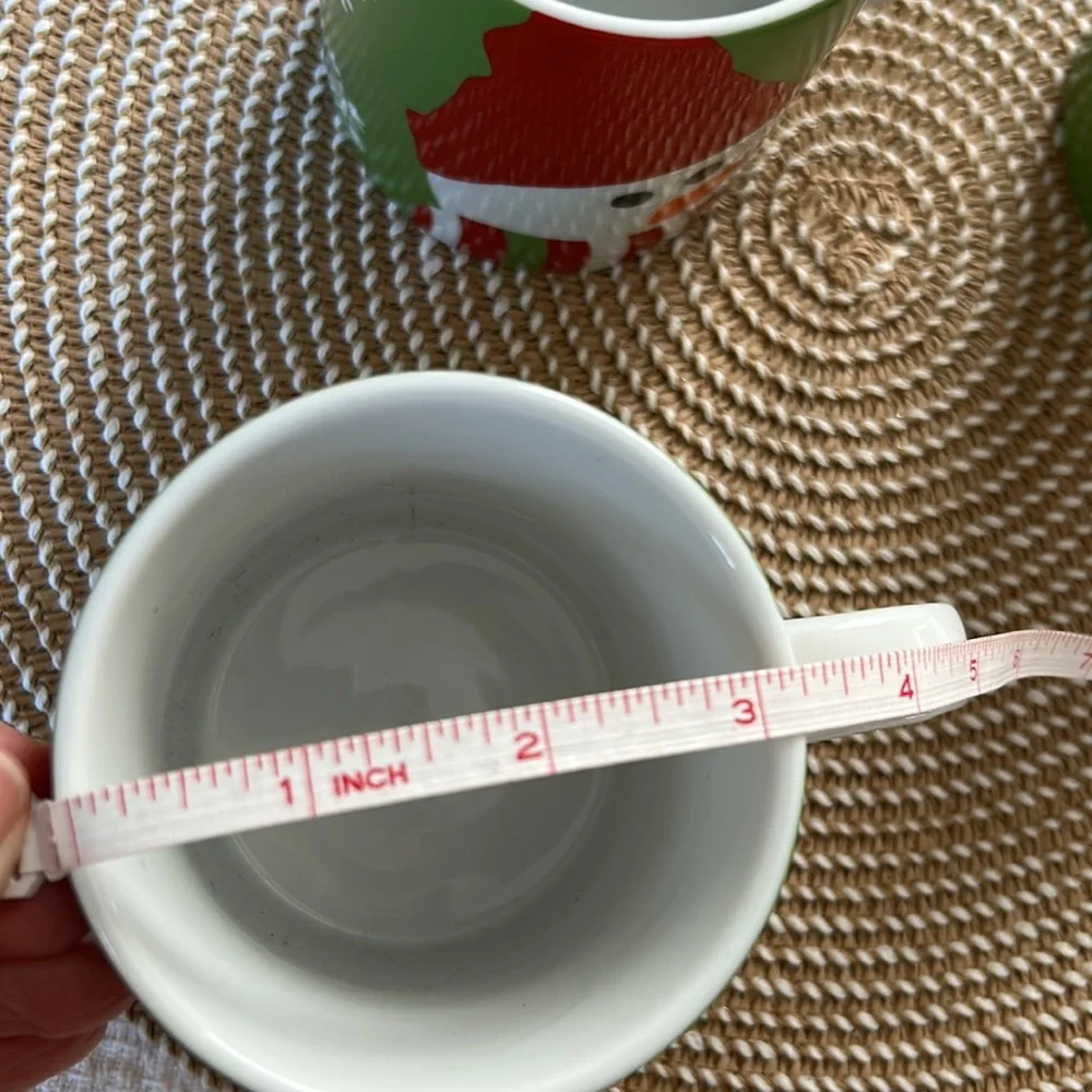 NWT Crate&Barrel set of three 12 oz. snowman mug / coffee cups RARE